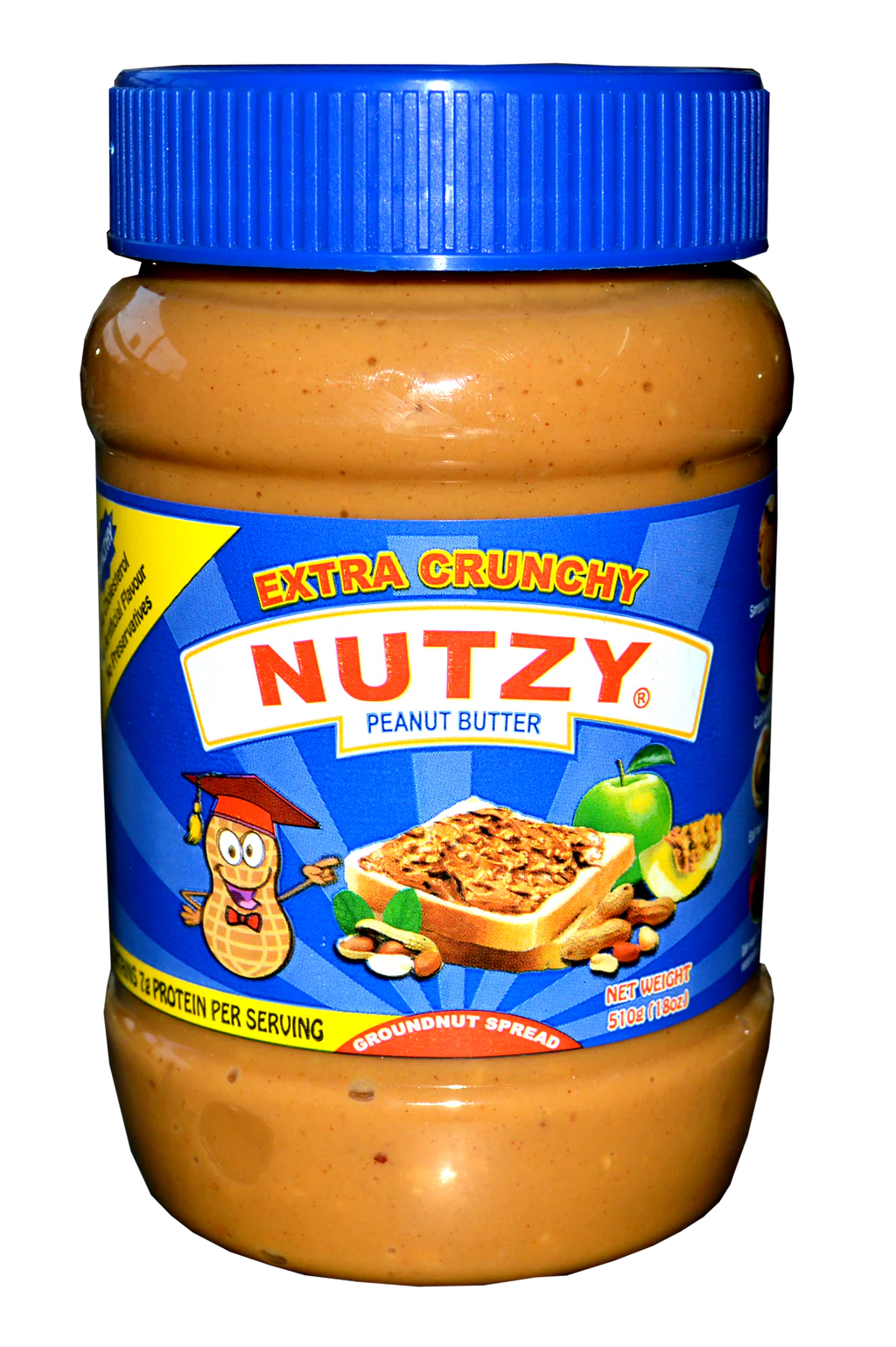 Nutzy Extra Crunchy Peanut Butter 510g